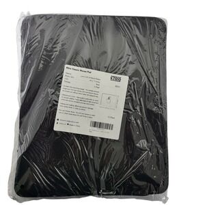Ktrio Mouse Pads 10 Pack Black Lycra Cloth Natural Rubber 8.5 x 11‎ Inches New